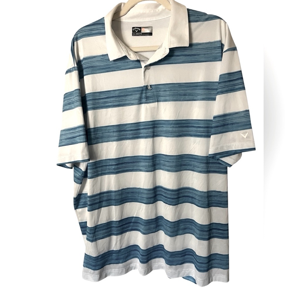 Callaway Golf Polo Opti-Dri Shirt Mens Size XXL Striped
